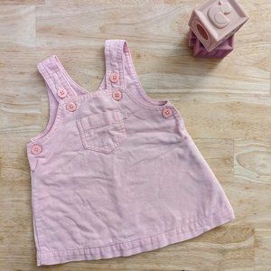 Pink overall dress from The Children's Place, size 0-3 month